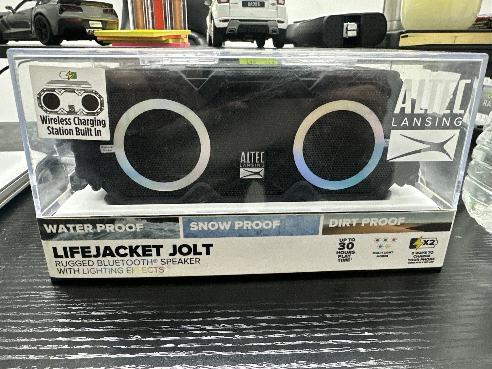 NEW Altec Lansing Lifejacket Jolt Waterproof Bluetooth Speaker- Black - 30 hours