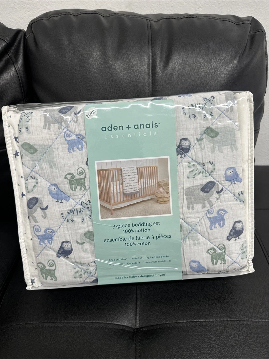 aden + anais Essentials 3-Piece Crib Bedding Set