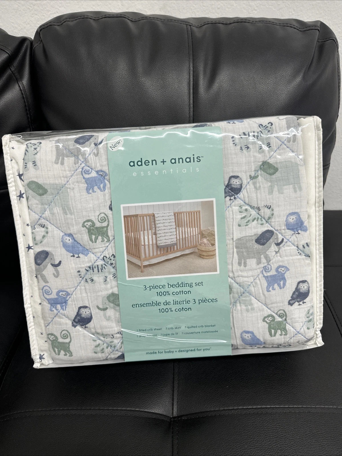aden + anais Essentials 3-Piece Crib Bedding Set